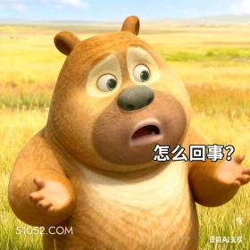 怎么回事 熊出没 动画片 熊大熊二 光头强 搞笑表情
