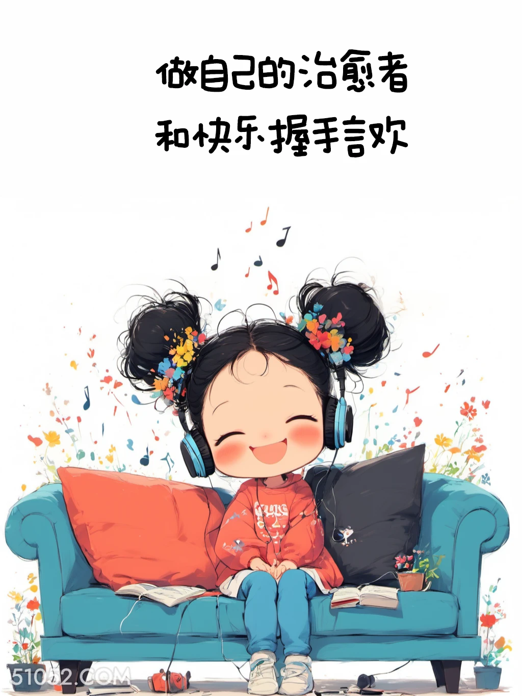 做自己的治愈者 小女孩 旺自己 力量感 治愈文案