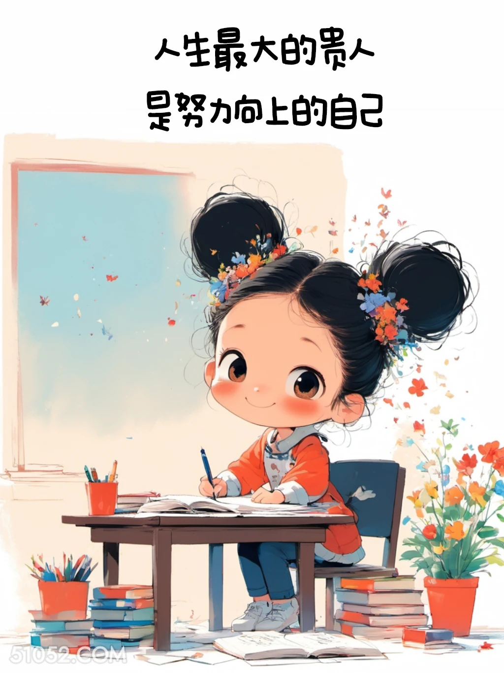 人生最大的贵人是自己 小女孩 旺自己 力量感 治愈文案