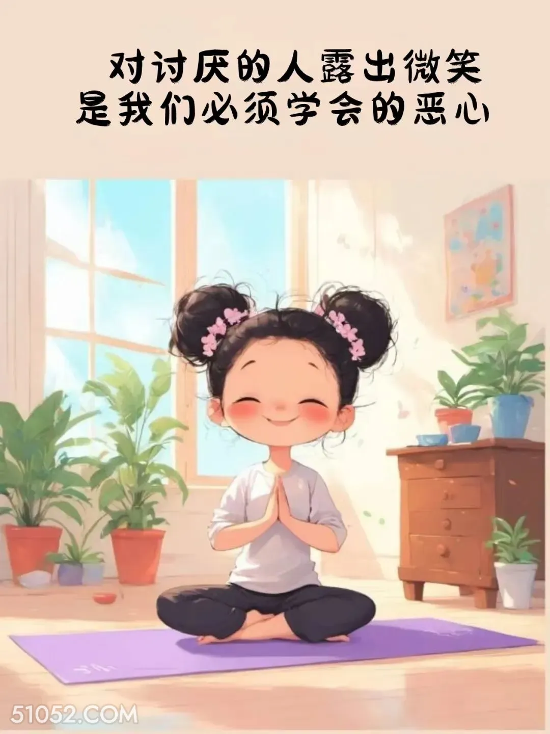 对讨厌的人微笑是必须学会的恶心 小女孩 旺自己 治愈文案