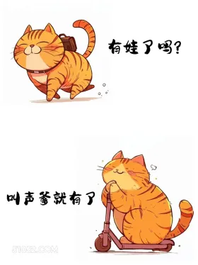 有娃了吗？叫声爹就有了 猫猫 已读乱回 搞笑文案