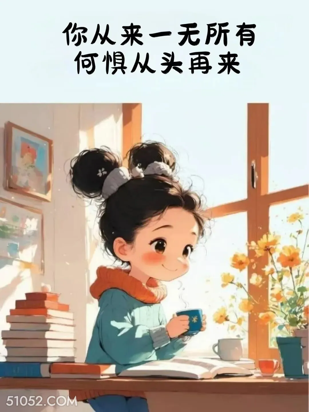 从来一无所有，何惧从头再来 小女孩 旺自己 治愈文案
