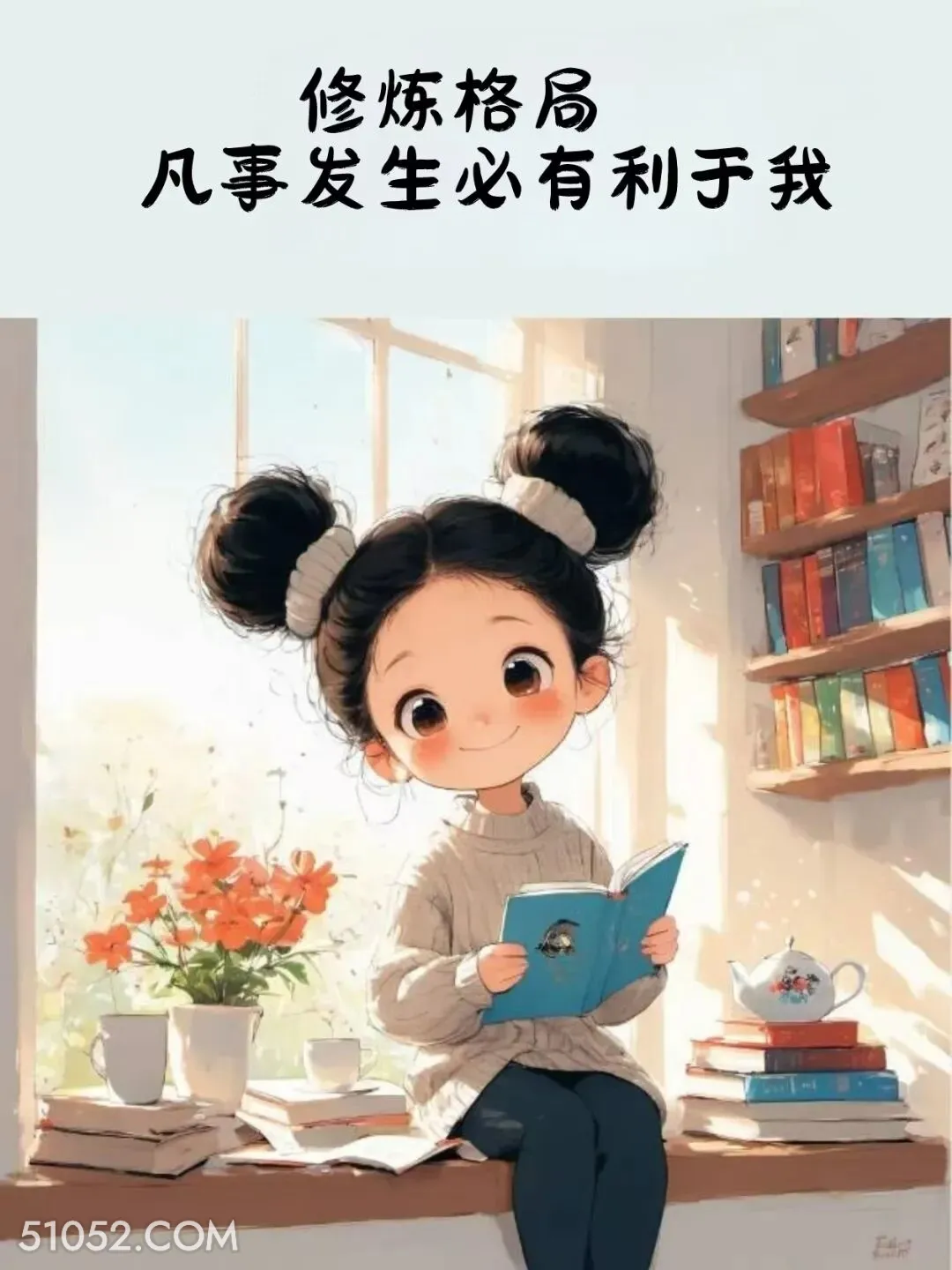 凡事发生必有利于我 小女孩 旺自己 治愈文案