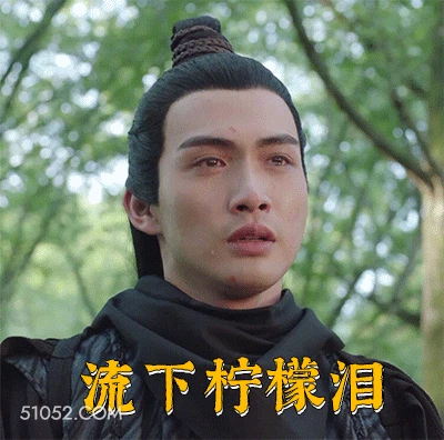 流下柠檬泪 明星表情包 演员 张彬彬 搞笑表情