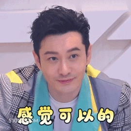 感觉可以的 明星表情包 演员 黄晓明 搞笑表情