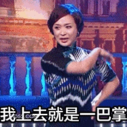 我上去就是一巴掌 明星表情包 脱口秀主持人 金星 搞笑表情